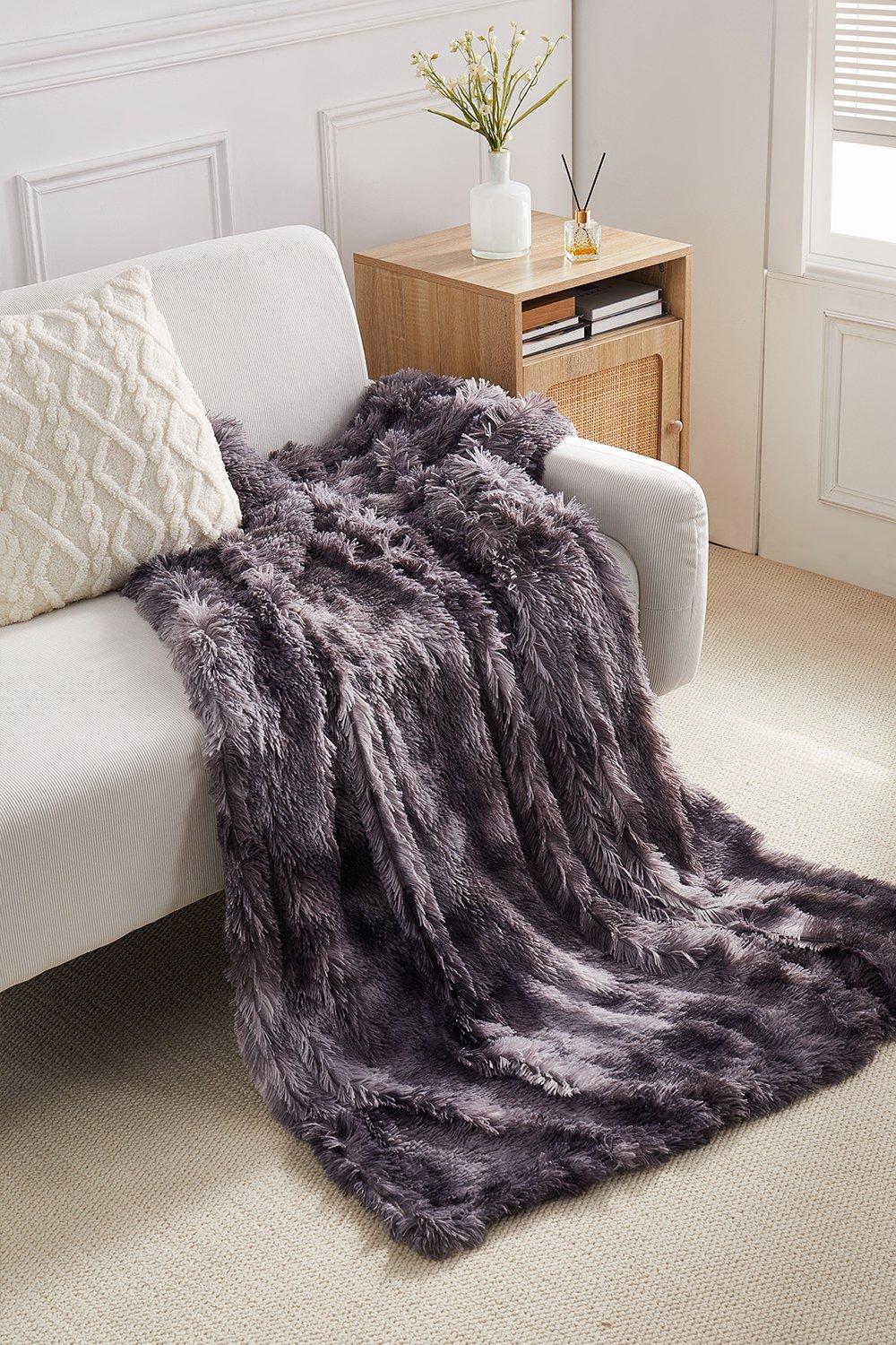 Tie-dye Plush Blanket for Couch and Bed